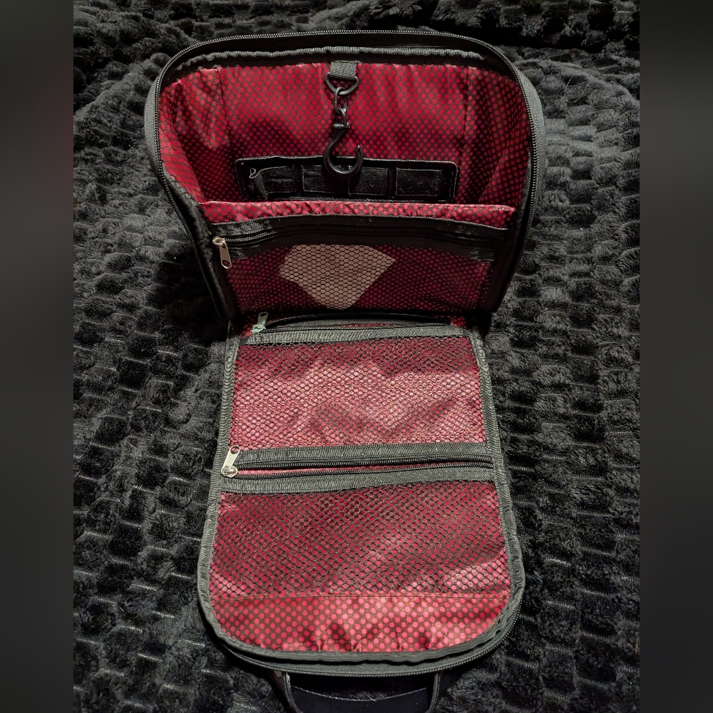 Caboodles Black Travel Hanging Makeup Accessories Case - Picture 4 of 7